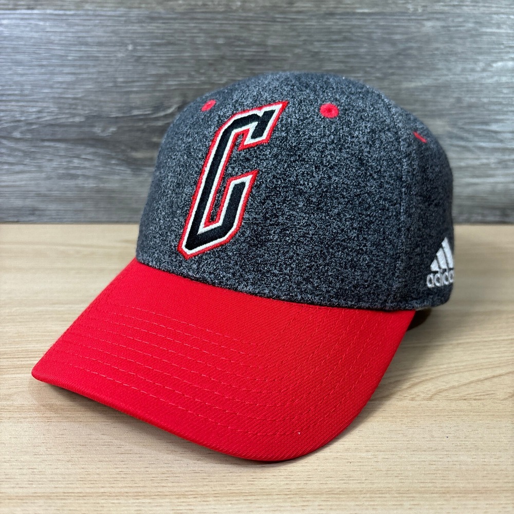 Chicago Bulls Hat Cap Fitted S/M Heather Gray Performance NBA Basketball Adidas